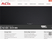 Tablet Screenshot of garageaslan.nl